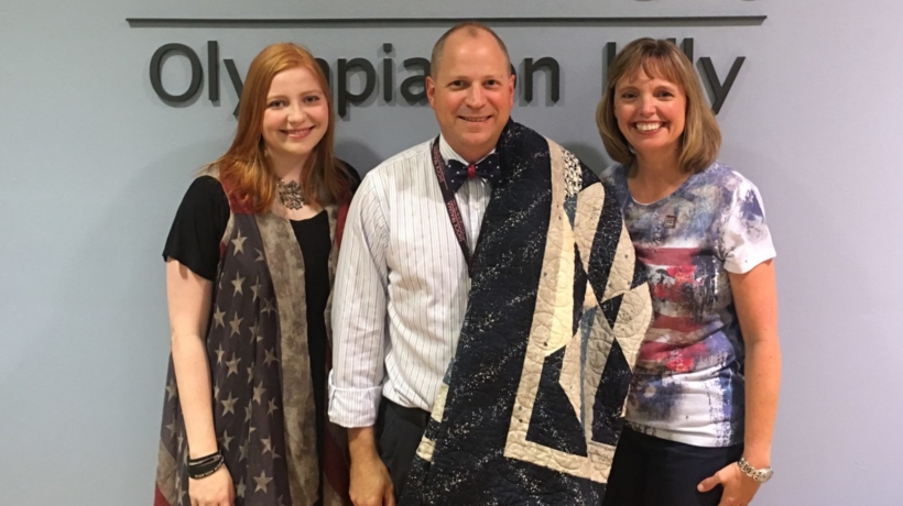 Dr. Tibbetts Receives Quilt of Valor