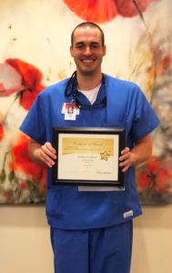 Dr. Linville Receives Gold Star Award from St. Clare Hospital