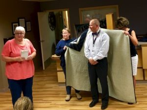 Dr. Tibbetts Receives Quilt of Valor 2